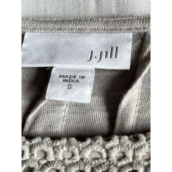 J Jill Light Green Laser Cut Top - Picture 7 of 14